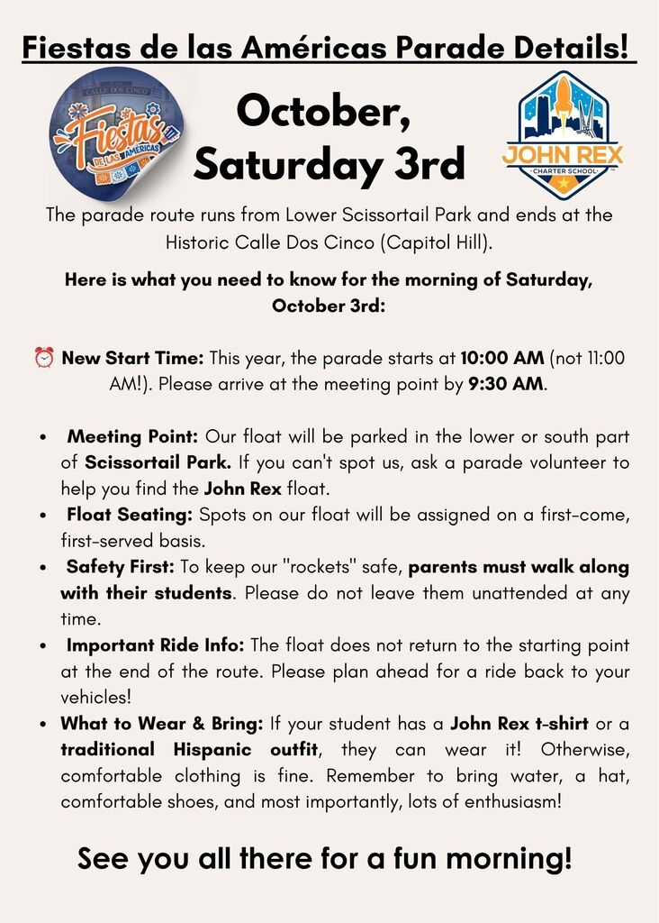 Parade details.