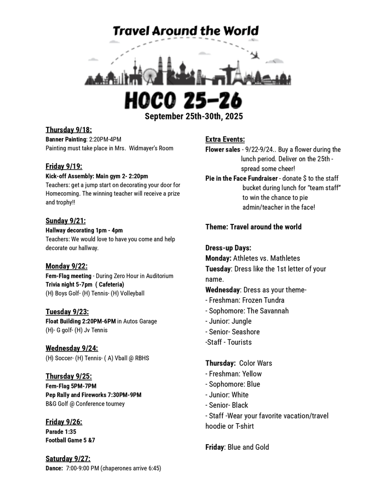 HOCO WEEK 2025