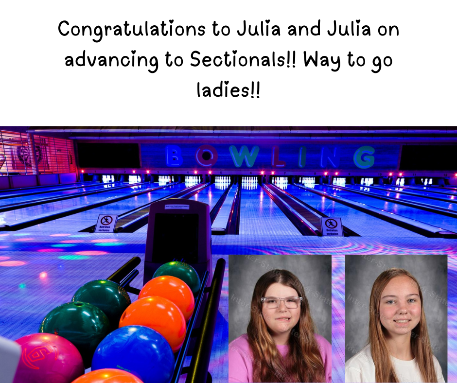 Julia and Julia moving to sectionals in JHS bowling