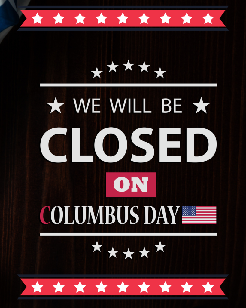 Schools and offices closed for Columbus Day