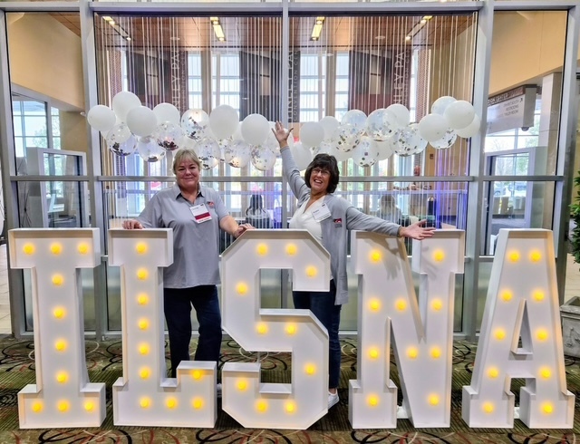 Director of Food Services and JHS cafe manager at Illinois School Nutrition conference