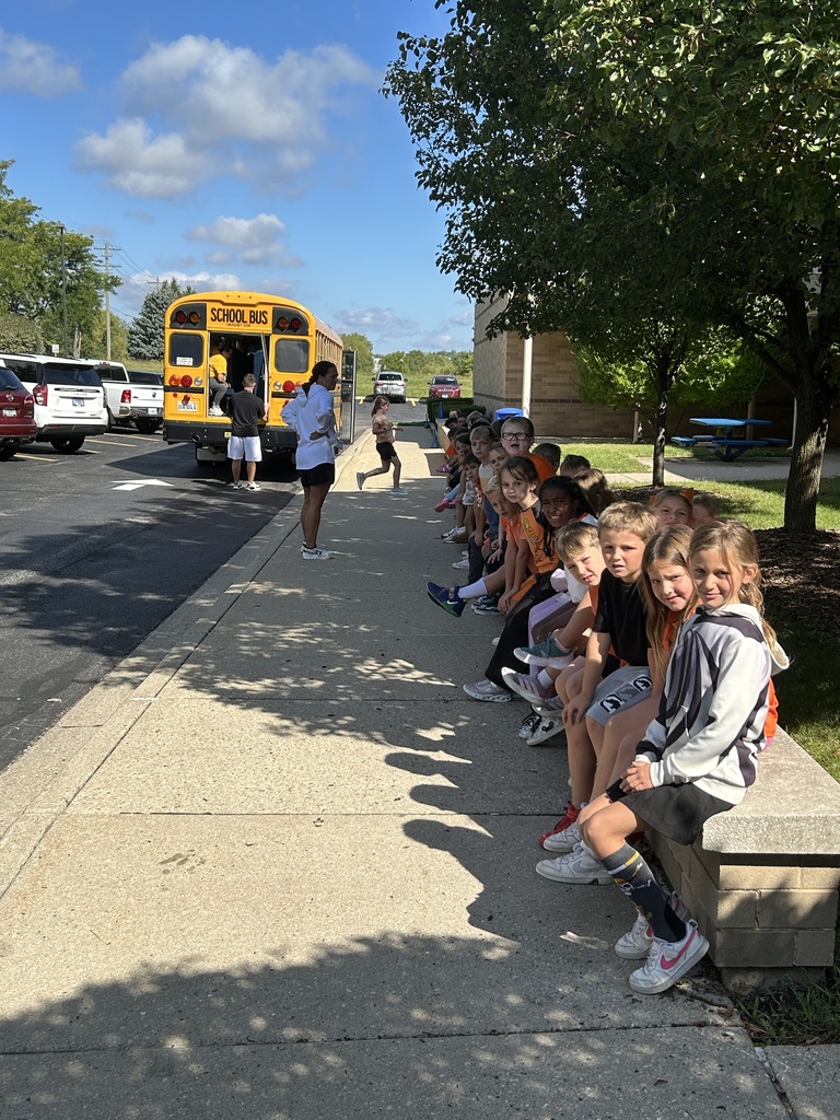 Students sitting outside