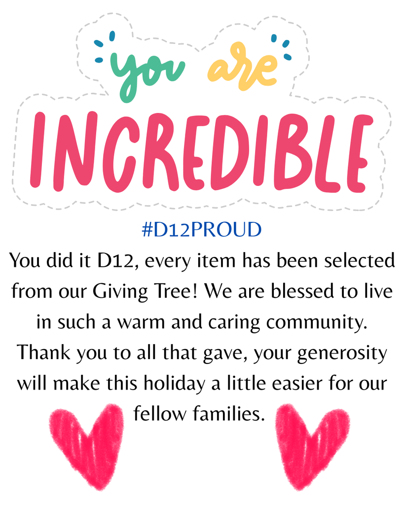 All items on giving tree have been selected