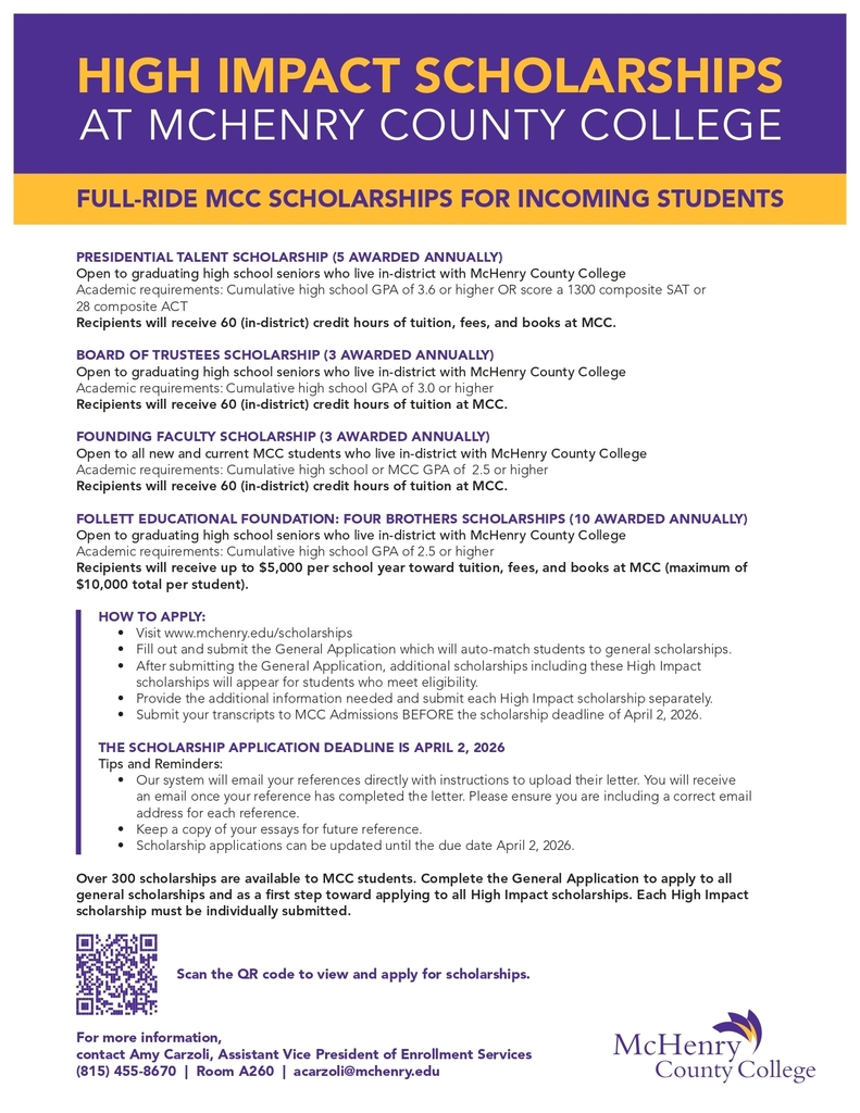 MCC Scholarships 2