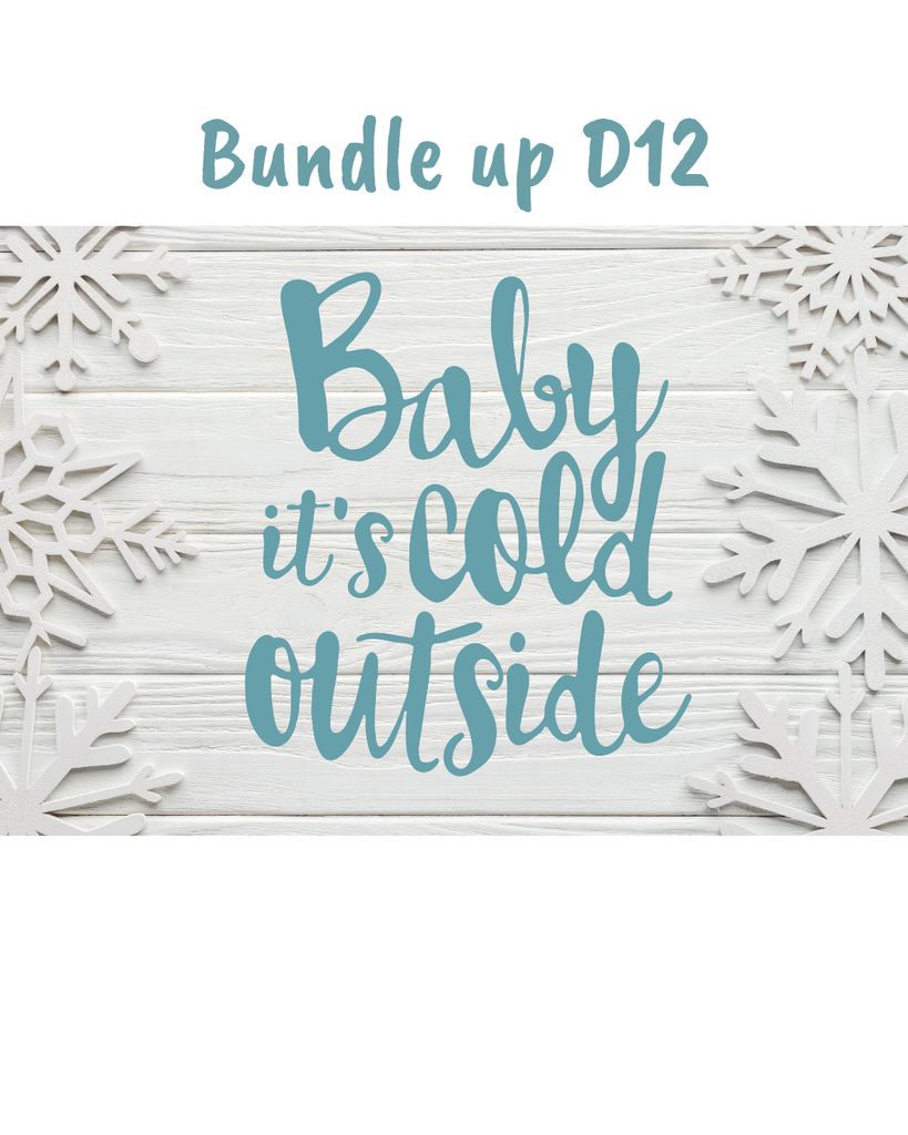 Its cold outside, bundle up