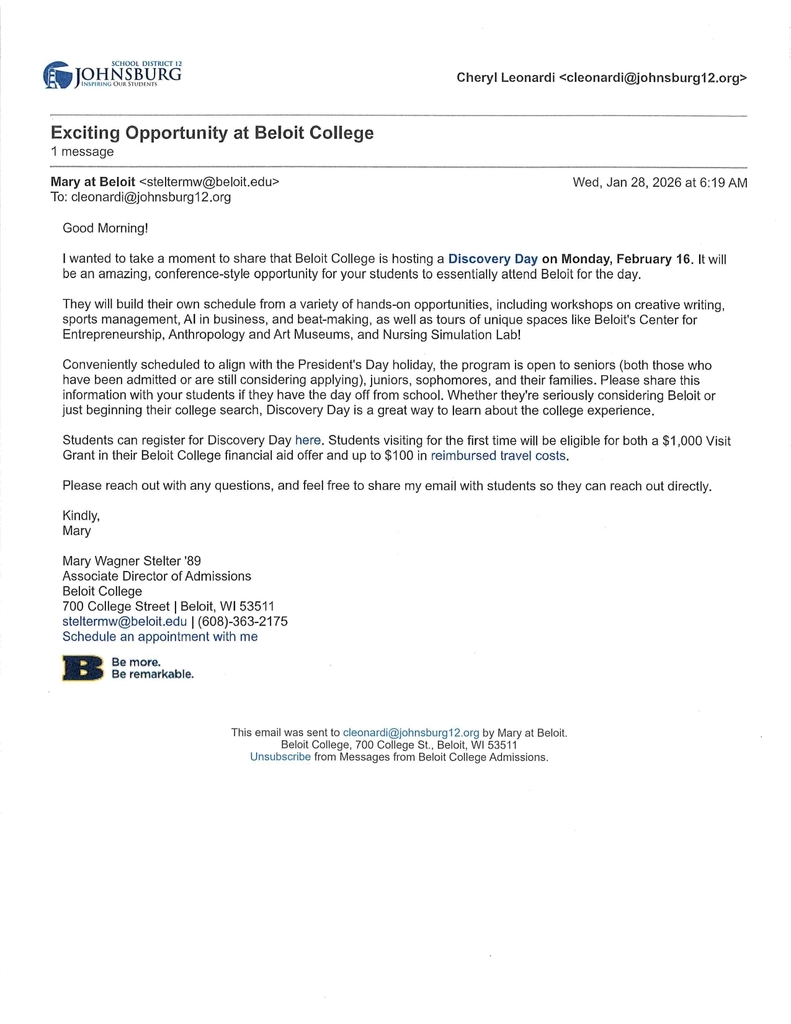 Discovery Day at Beloit College