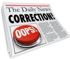 Correction