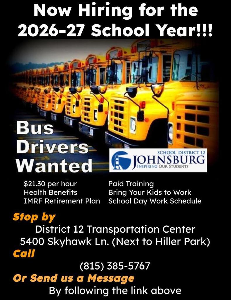 Bus drivers needed