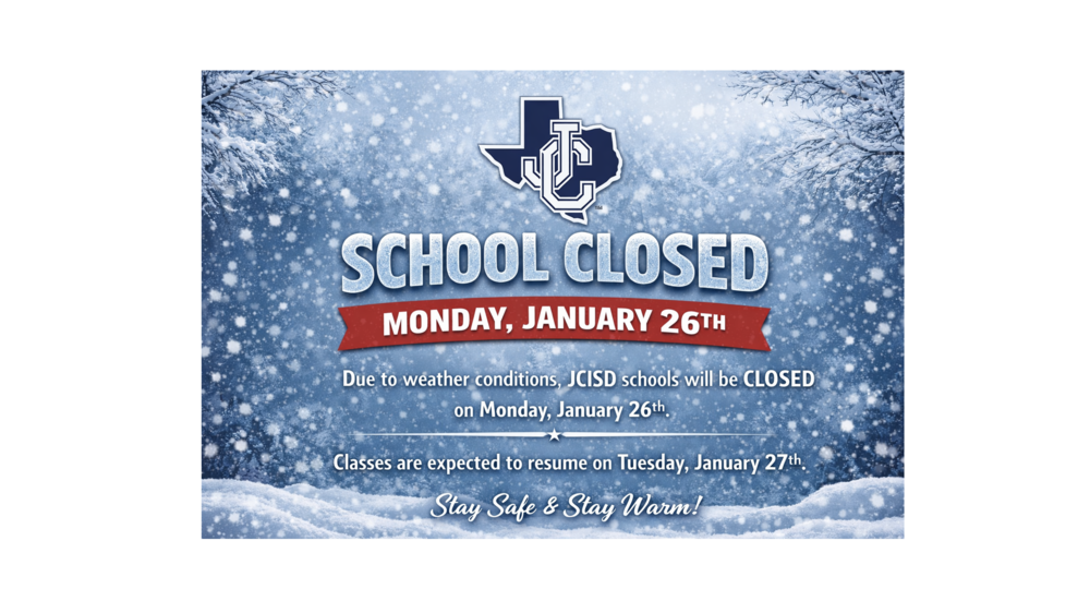JCISD Closed Monday, January 26th