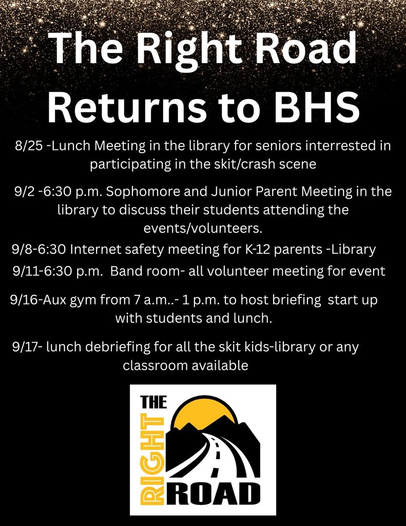 The right road returns to BHS