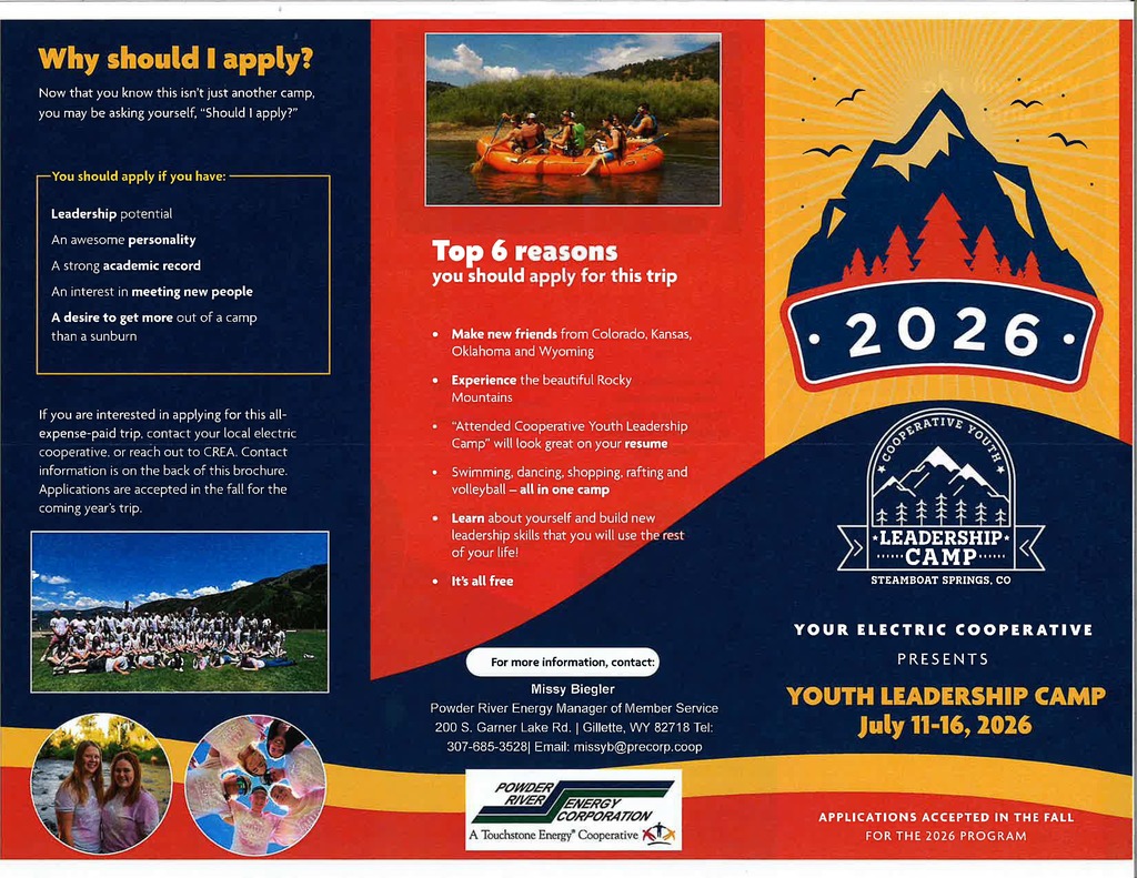 Youth Leadership Camp Information