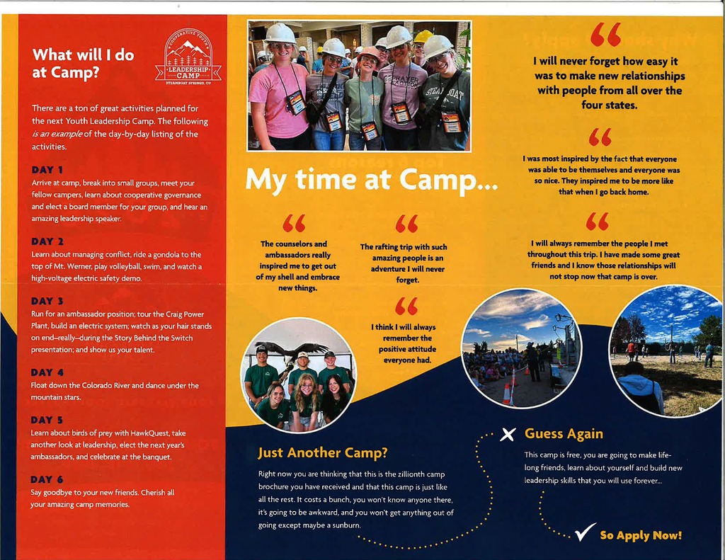 Youth Leadership Camp Information