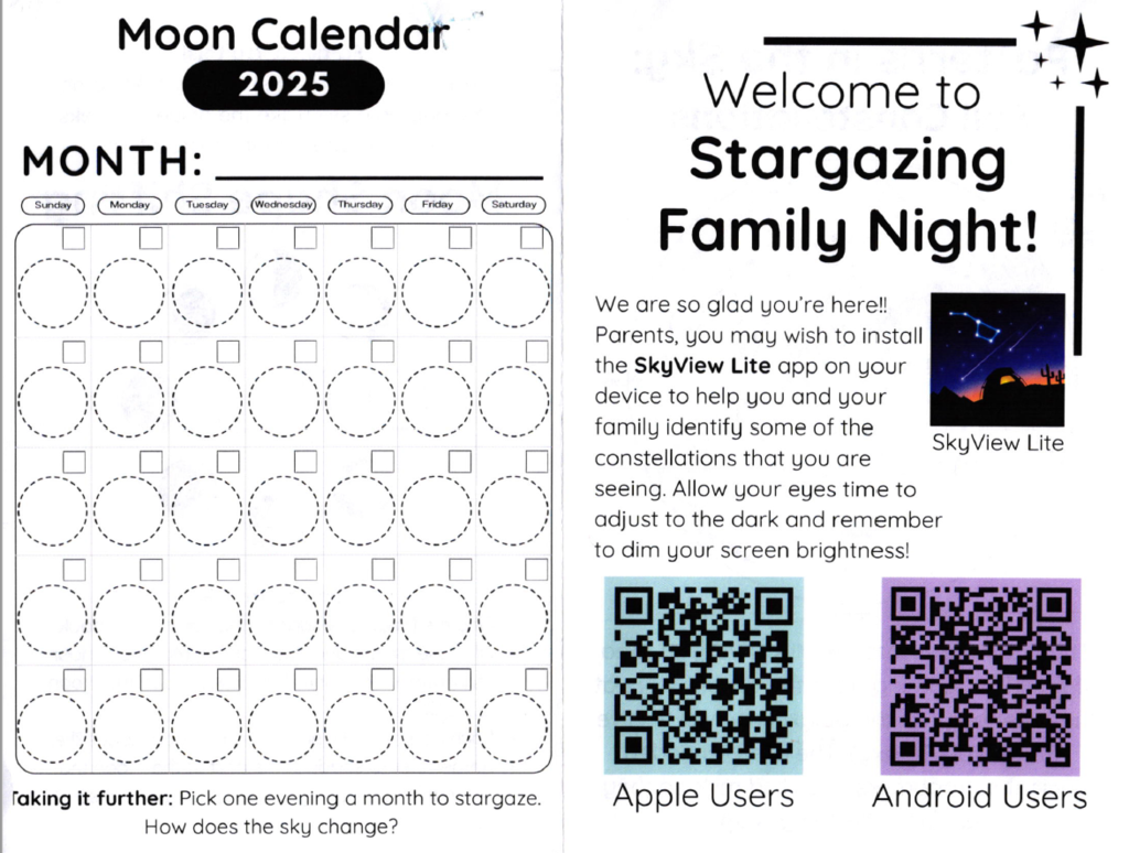 Stargazing night info
