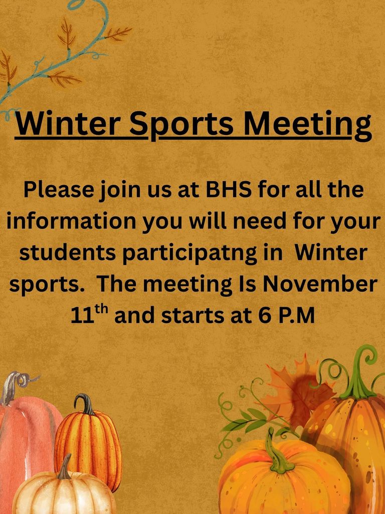 Winter Sports Meeting Information 