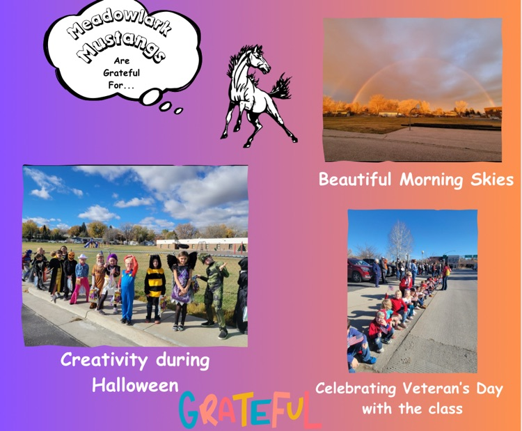 MDLK Mustangs are grateful for...