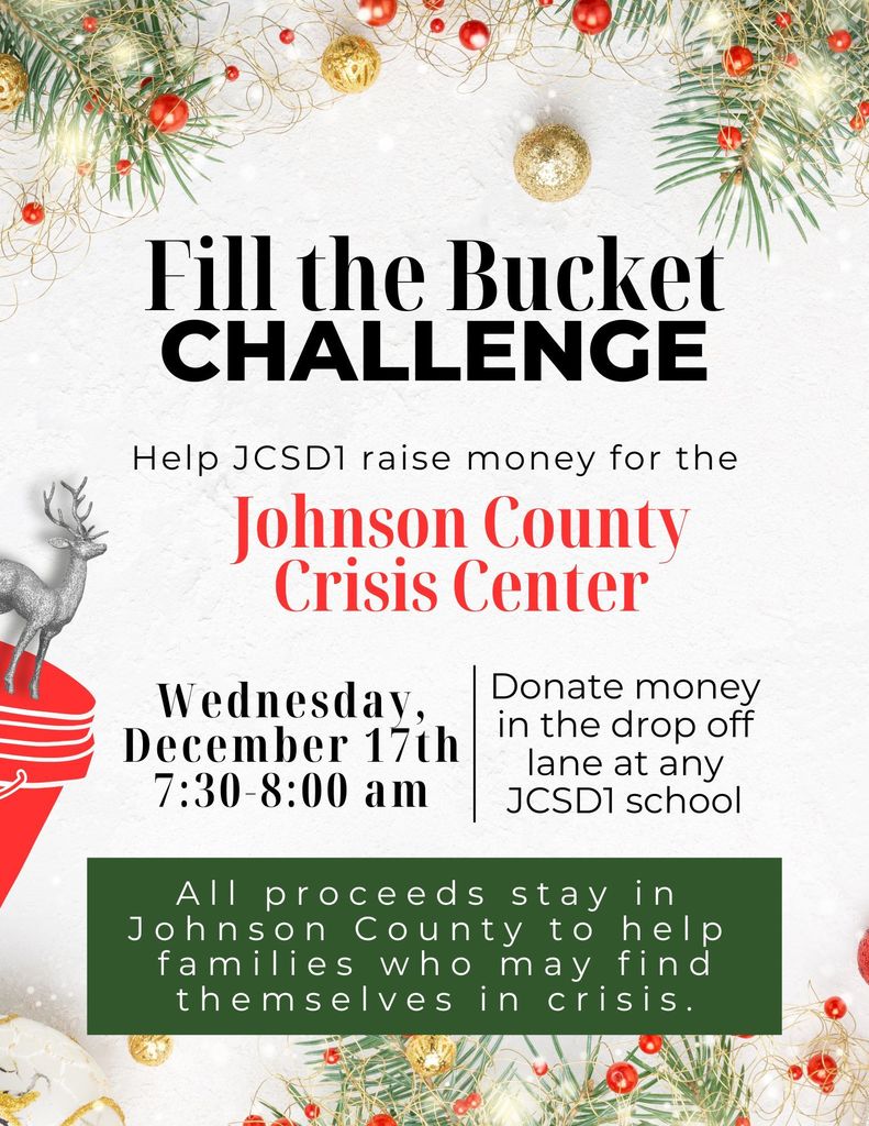 flyer describing fill the bucket challenge