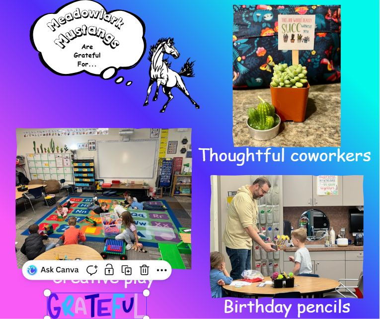 MDLK mustangs are grateful for..... see flyer for additional info