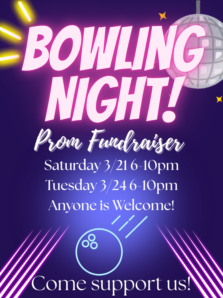 Bowling night Fundraiser for Prom