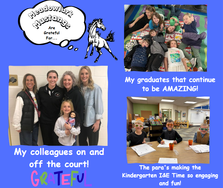 MDLK mustangs are grateful for..... see flyer for additional info