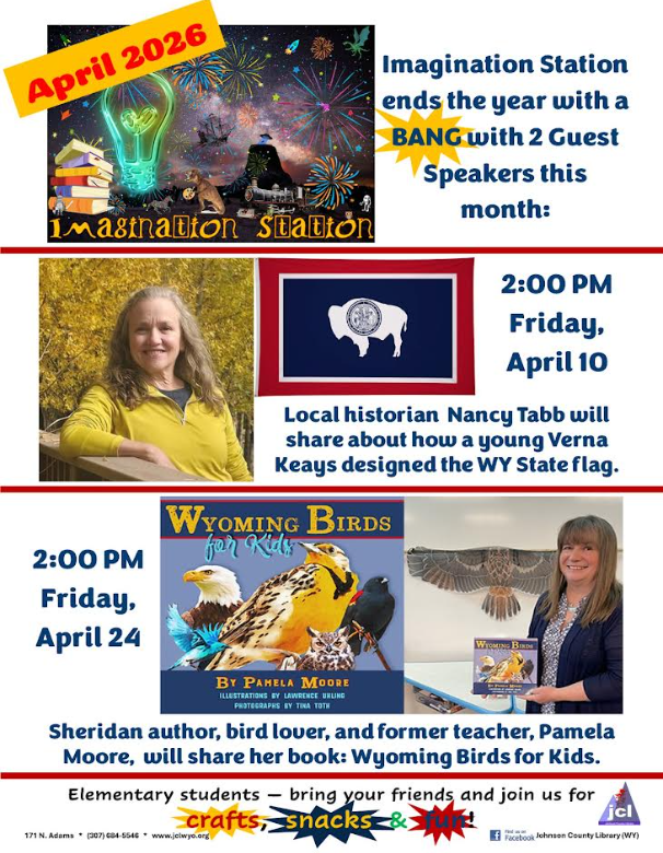 Johnson County Library April Flyer - see flyer for additional information!