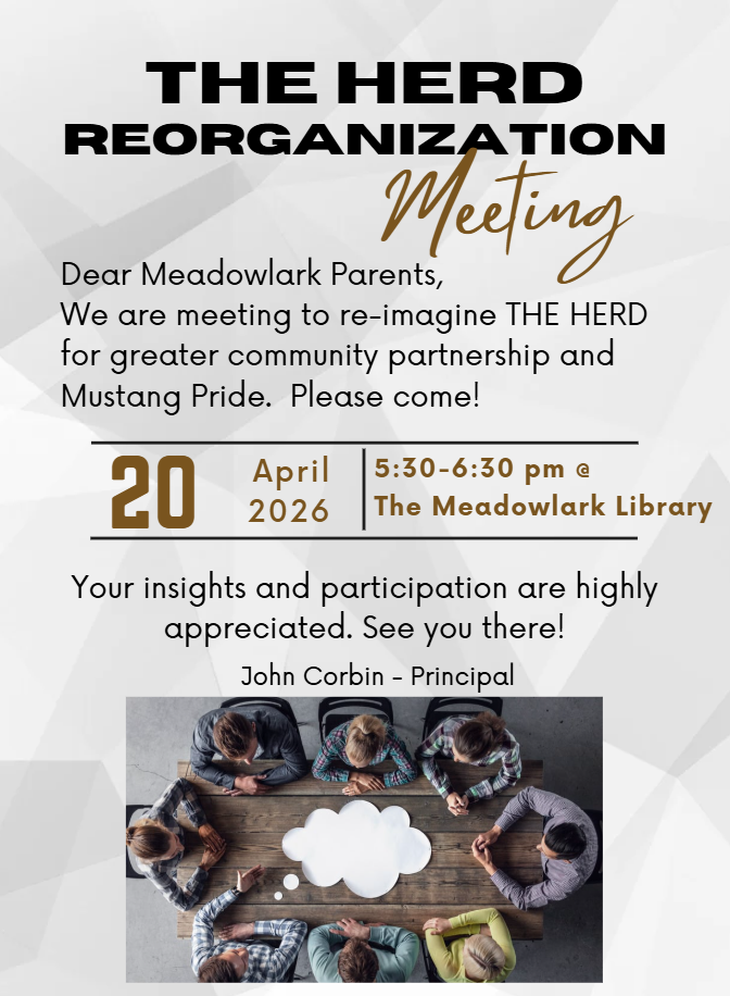 Please join us for the MDLK HERD meeting at 5:30 pm! Please see flyer for additional information!
