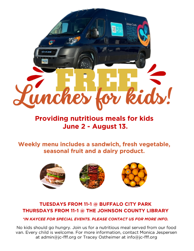 Friends Feeding Friends Summer Program. Please see flyer for additional information. 