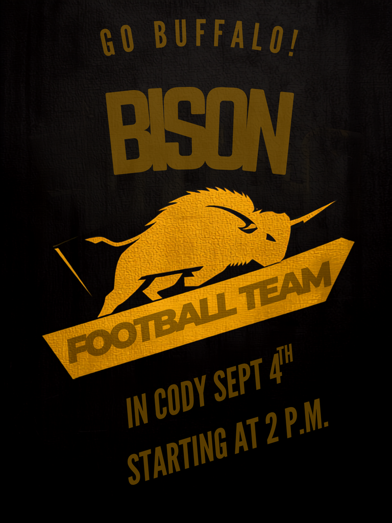 BHS Football Team In Cody September 4th starting at 2 p.m.