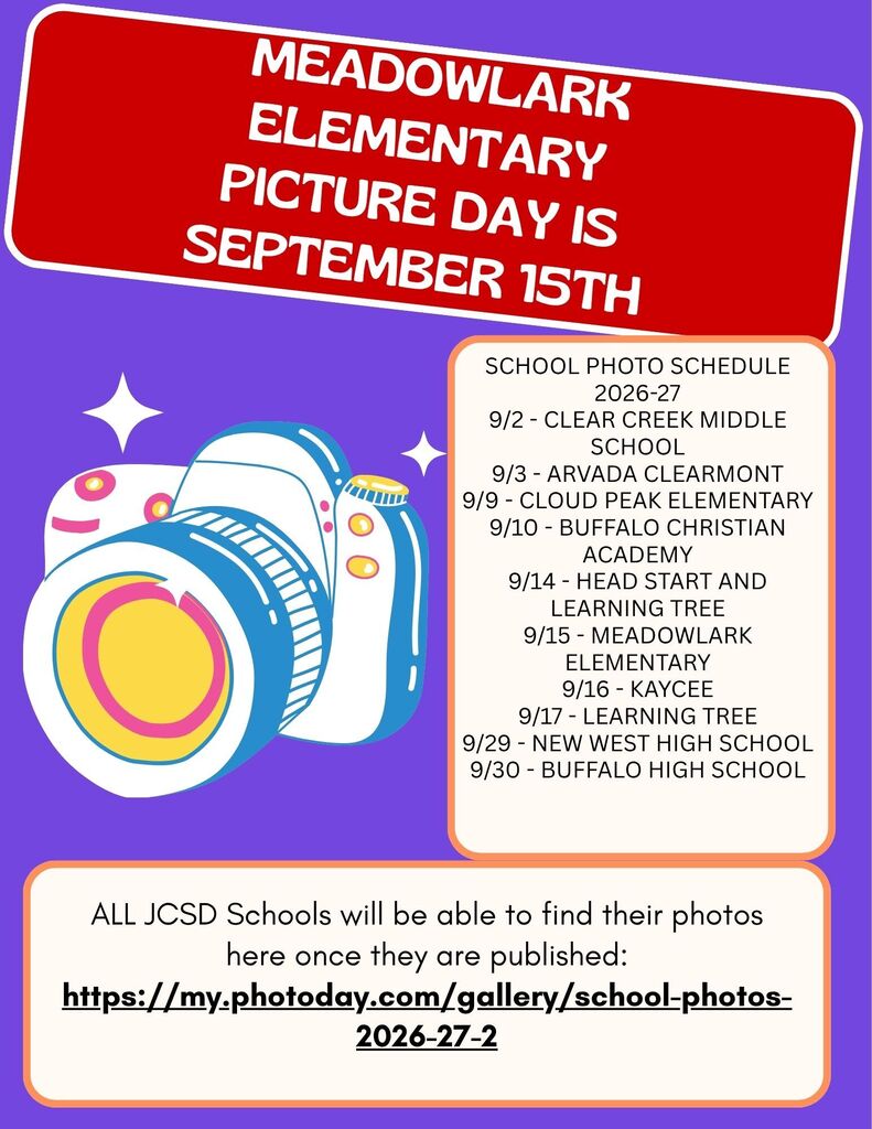 MES Picture Day is 9/15/26