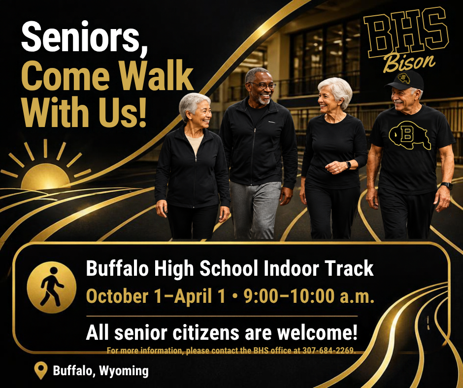 Senior Citizens Walk the indoor track