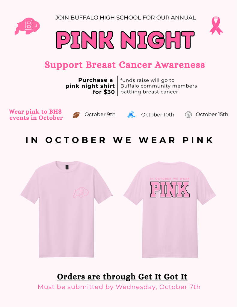 pink night shirt flyer