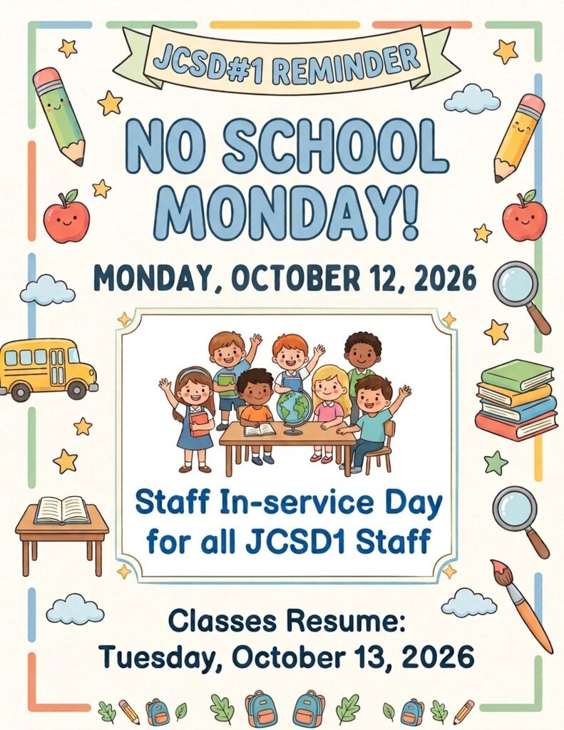 No School Monday 10/12/26