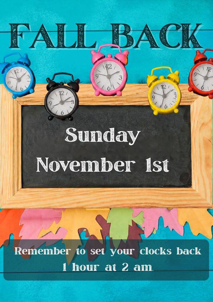 Daylight Savings Time Fall Back