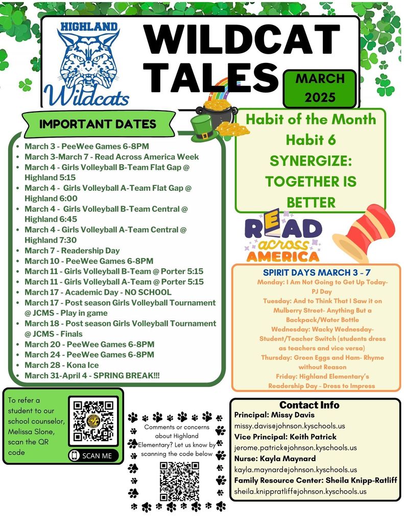 Highland Newsletter March 2025