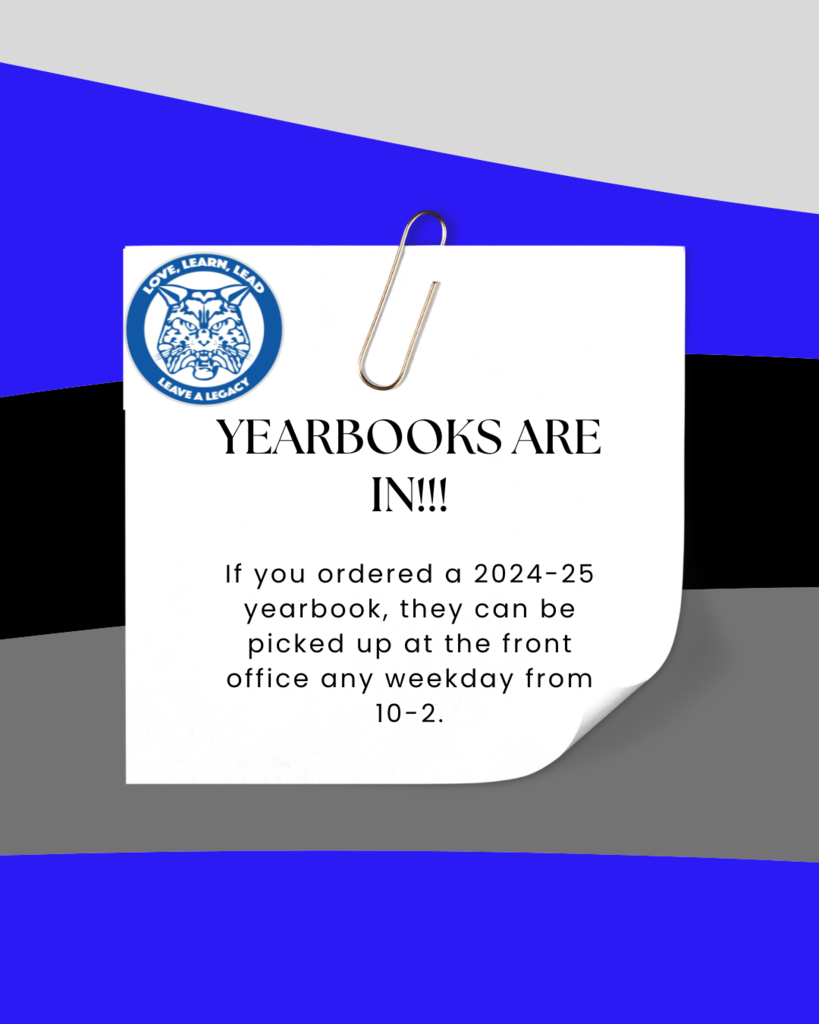Yearbooks are in