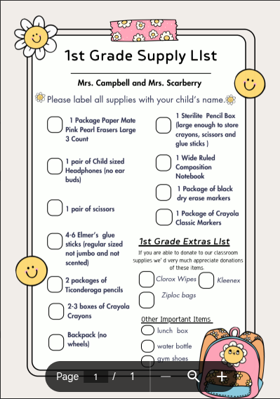 1st Grade