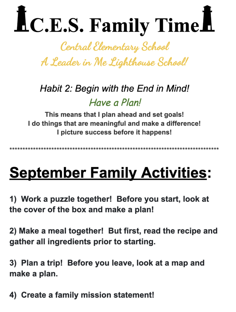 Sept 25' Family Time