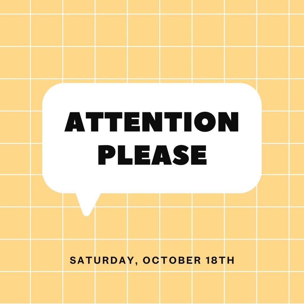 Yellow Message Attention Please Instagram Post