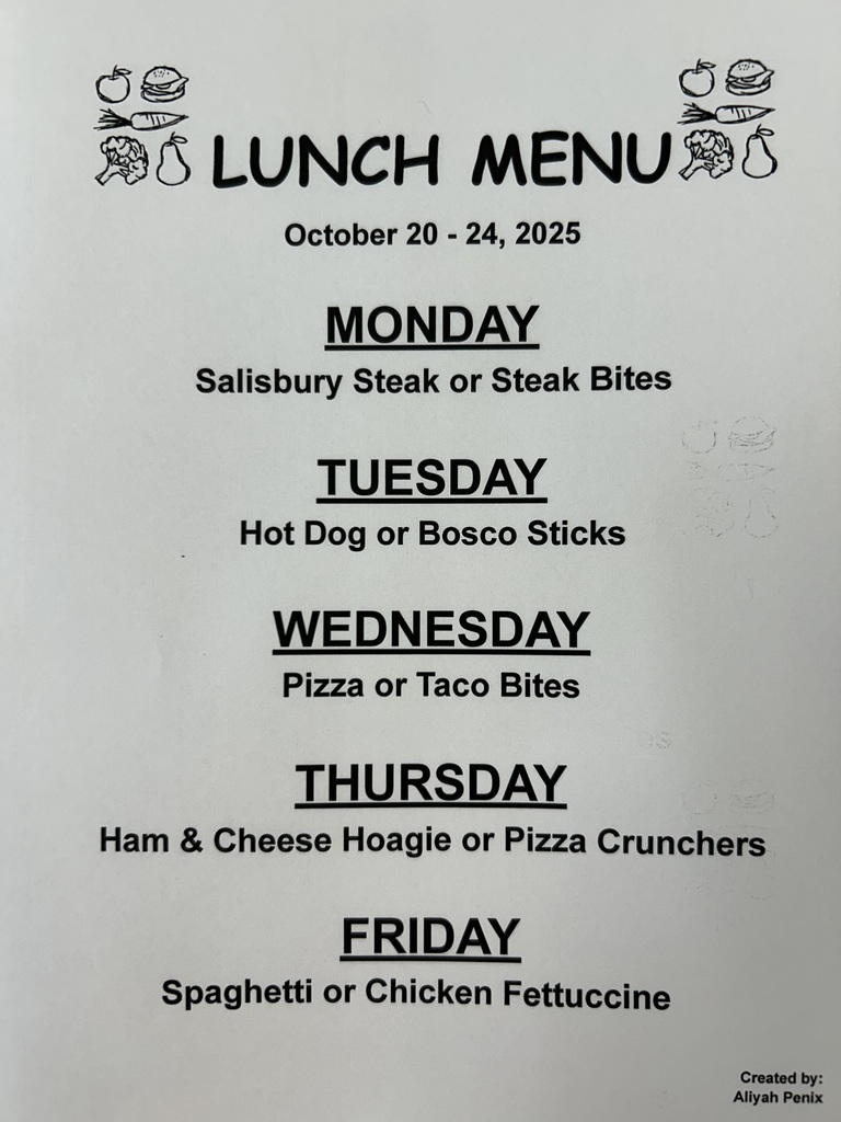 lunch menu