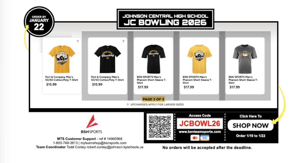 2026 JC Bowling Team Store Page 2