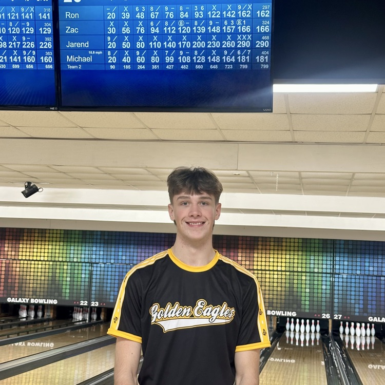 JC Senior Jarend Zimbelman Rolls a 290 game in a match in Richmond! 