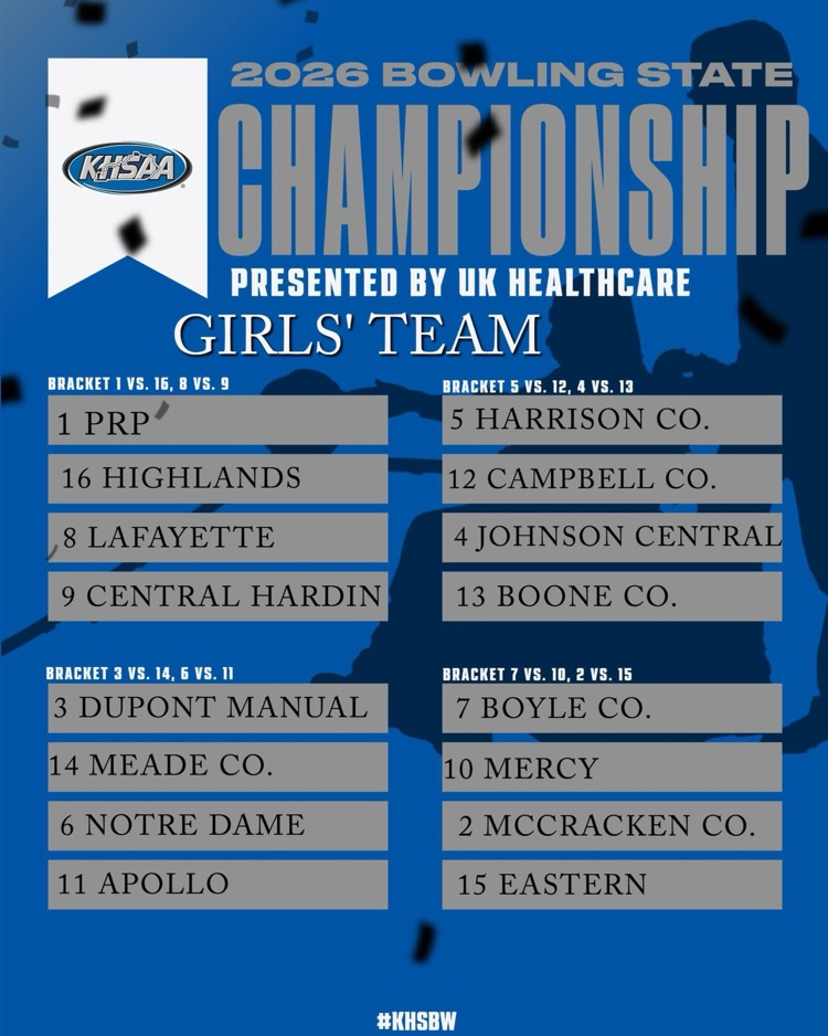 2026 KHSAA Girls State Bracket JC #4 seed