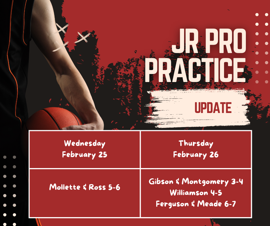 jr pro schedule
