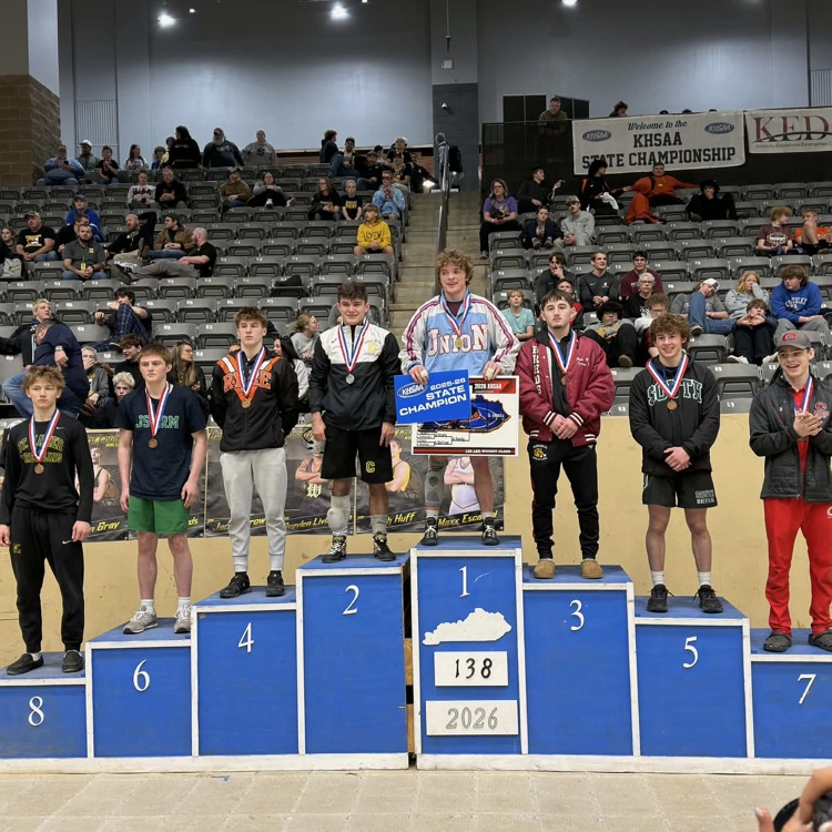 JC Wrestler Ryan Smith 2nd place podium photo.