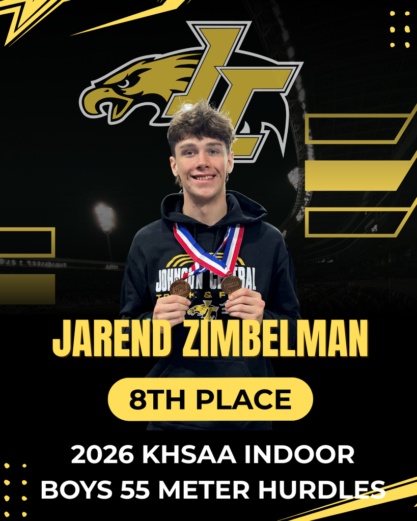 Jarend Zimbelman KHSAA 8th Place in 55M Hurdles