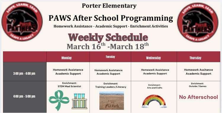 Paws afterschool program 