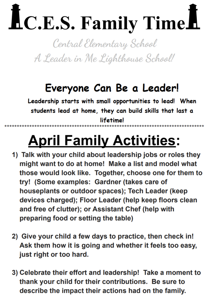 CES Family Time - April