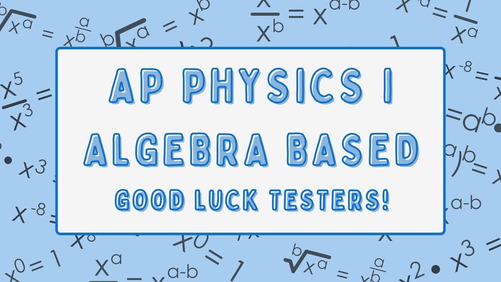 Good luck to our AP students! 