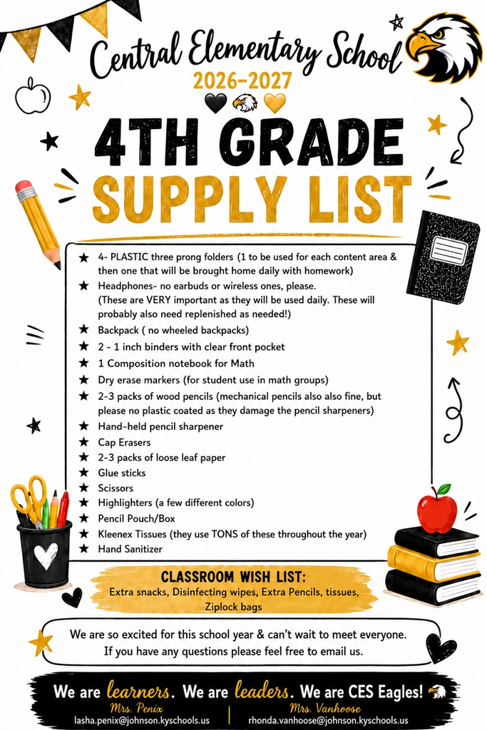 26/27 supply list