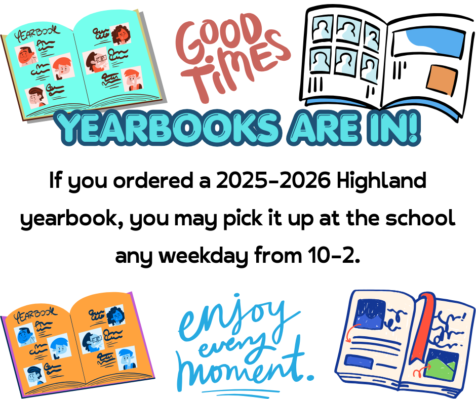 Yearbooks are in