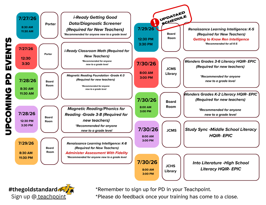 Upcoming PD